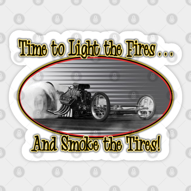 Smoke the tires Sticker by Artslave Custom Car Art